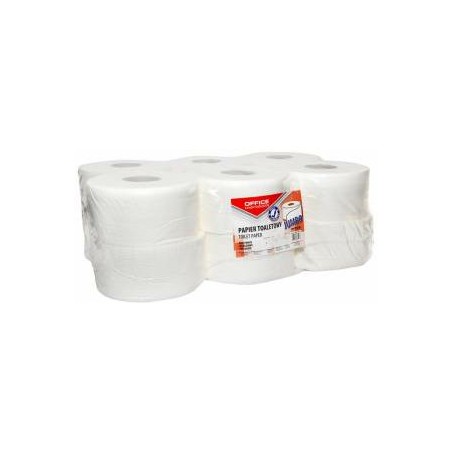 Papier Toaletowy Office Products Jumbo 120M 2W Celuloza Biały (12)