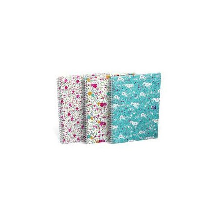 Kołonotatnik Oxford Floral B5/60K Kratka