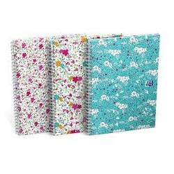 Kołonotatnik Oxford Floral B5/60K Kratka