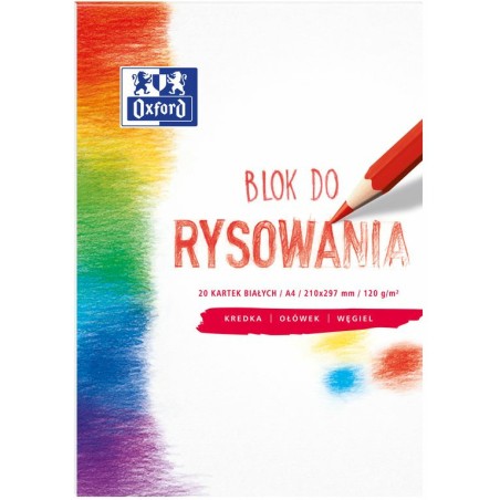 Blok Rysunkowy Oxford A4/20K Biały