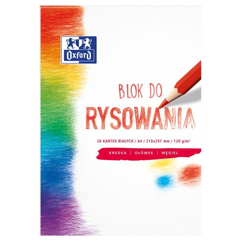 Blok Rysunkowy Oxford A4/20K Biały