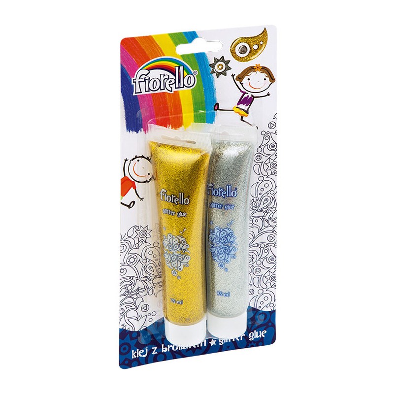 Klej Z Brokatem Fiorello 75Ml*2 Kolory