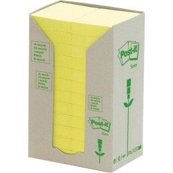 Karteczki Post-It Eco 38X51Mm Żółte (24X100)