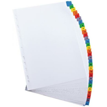 Przekładki Mylar Elba A4 1-31