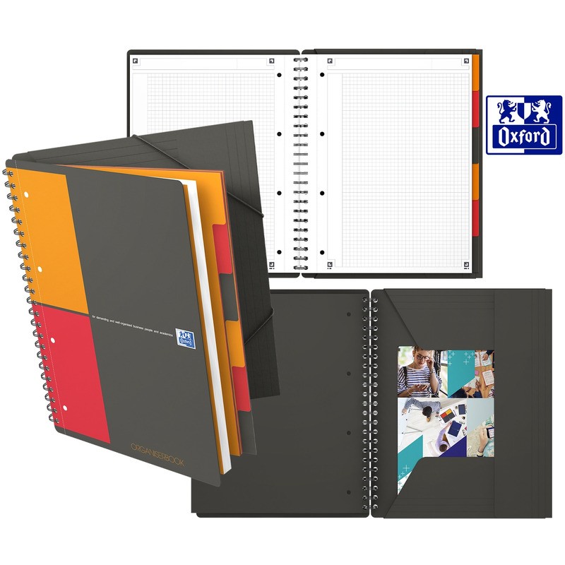 Kołonotatnik Oxford Organiserbook A4+/80K Kratka