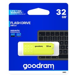 Pendrive Goodram Ume2 Ume2-0320Y0R11 (32Gb  Usb 2.0  Kolor Żółty)