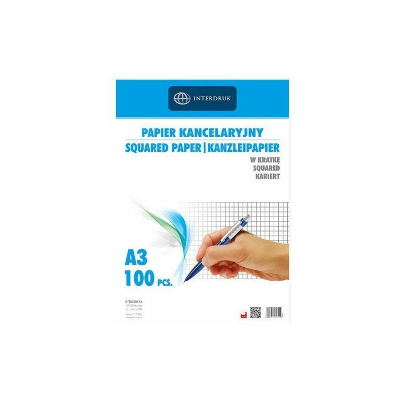 Papier Kancelaryjny A3   100 Arkuszy