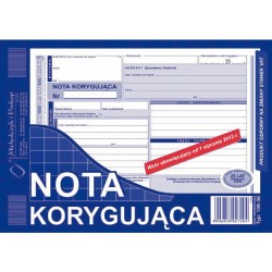 Nota Korygująca A5 (O+1K)