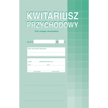 Kwitariusz Przychodowy A4 (O+2K)