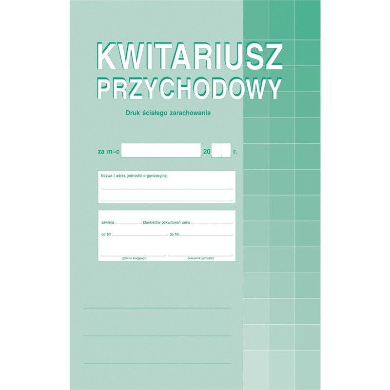 Kwitariusz Przychodowy A4 (O+2K)
