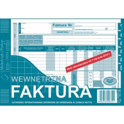 Faktura Wewnętrzna A5 (O+1K)