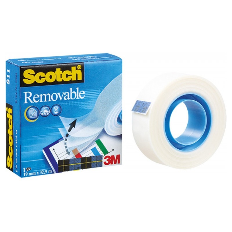 Taśma Biurowa Scotch Magic 19Mm/33M Usuwalna