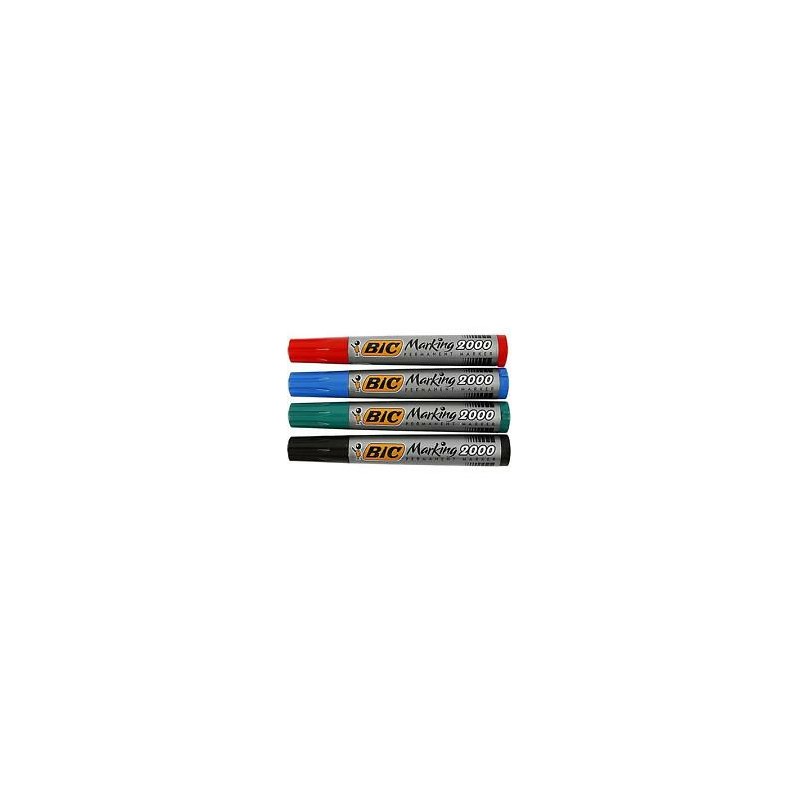 Markery Permanentne Bic Marking 2000 4 Kolory