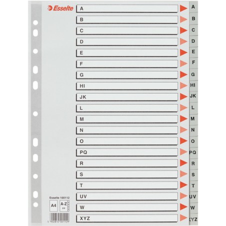 Przekładki Pp Esselte A4 A-Z