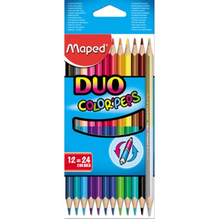 Kredki Dwustronne Maped Duo 24 Kolory