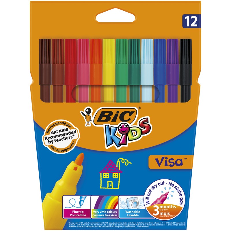 Flamastry Bic Kids Kid Visa , 888695