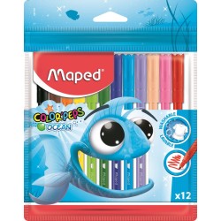Flamastry Colorpeps Ocean 12 Kolorów Etui 845720 Maped
