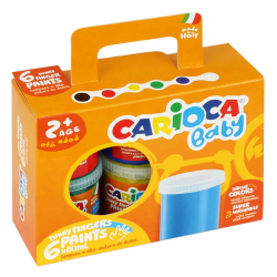 Farba Tempera Do Malowania Palcami 6Kl 80Ml Carioca Baby 170-2275 Sale Od 2 Lat