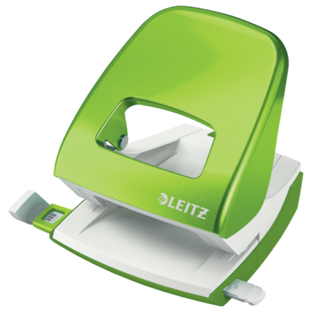 Dziurkacz Duży Metalowy Leitz, Zielony, 10 Lat Gwarancji, 30 Kartek 50081054 .