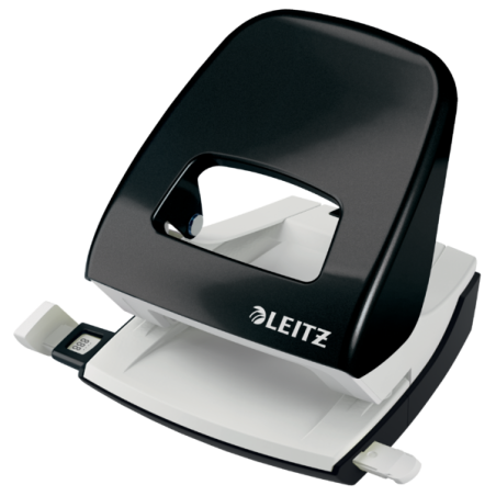 Dziurkacz Duży Metalowy Leitz, Czarny, 10 Lat Gwarancji, 30 Kartek 50081095 .