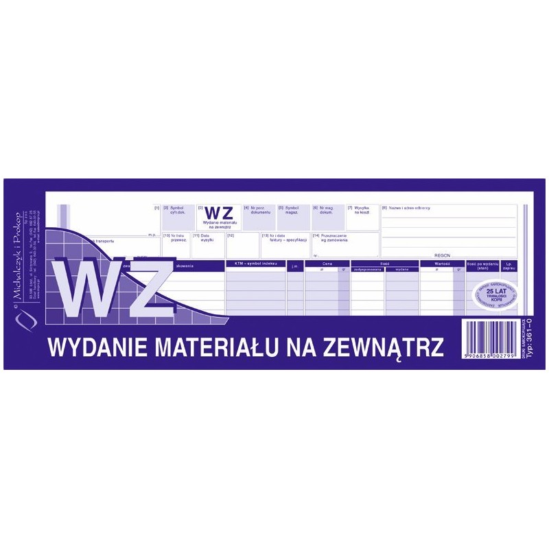 361-0 Wz Wydanie M.na Z.1/2 A4 Michalczyk I Prokop