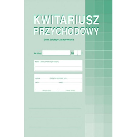 400-1 Kwitariusz Przychodowy A4 30 Kartek Michalczyk I Prokop