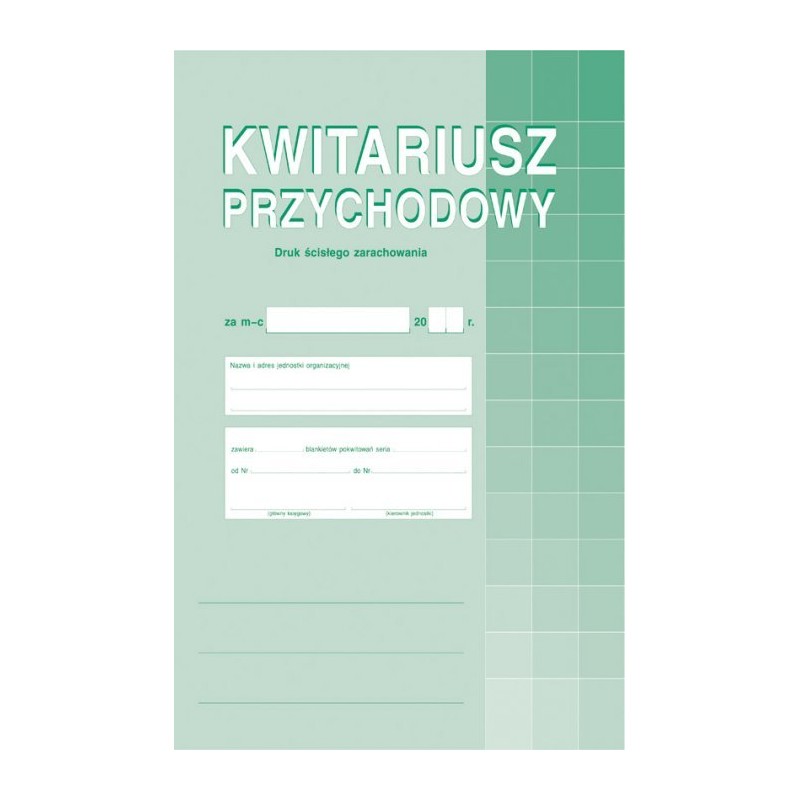 400-1 Kwitariusz Przychodowy A4 30 Kartek Michalczyk I Prokop