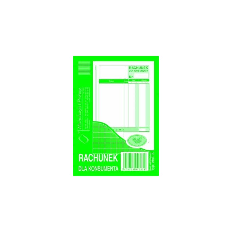 262-5 Rachunek Dla Konsumenta Michalczyk&Prokop A6 80 Kartek
