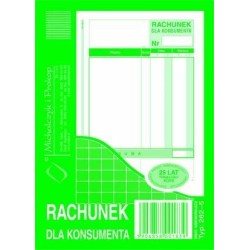262-5 Rachunek Dla Konsumenta Michalczyk&Prokop A6 80 Kartek