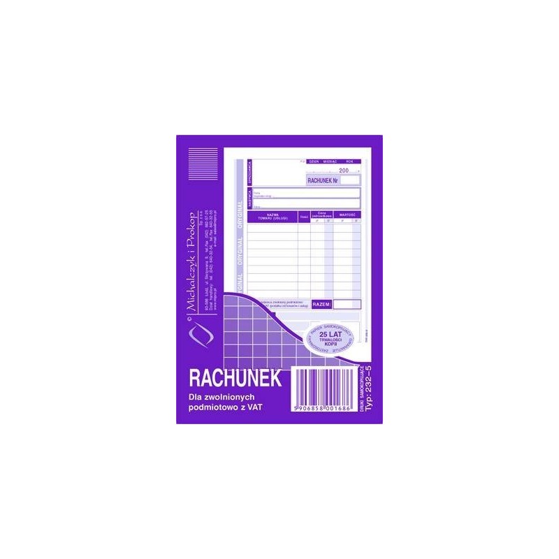 232-5 Rachunek Michalczyk&Prokop A6 (Pion) 80 Kartek