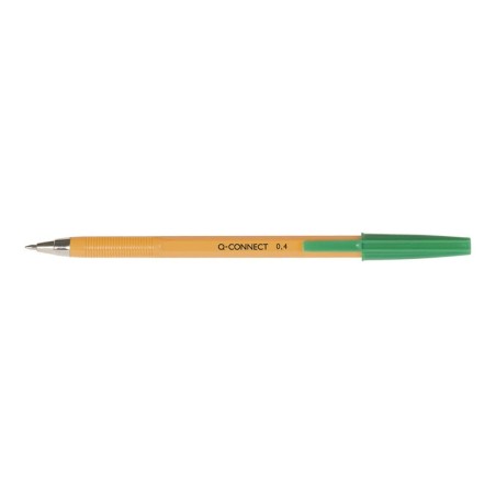 Długopis Q-Connect Z Wymiennym Wkładem 0,4Mm (Linia), Zielony Kf34049