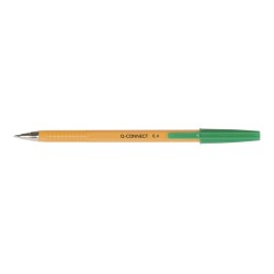 Długopis Q-Connect Z Wymiennym Wkładem 0,4Mm (Linia), Zielony Kf34049