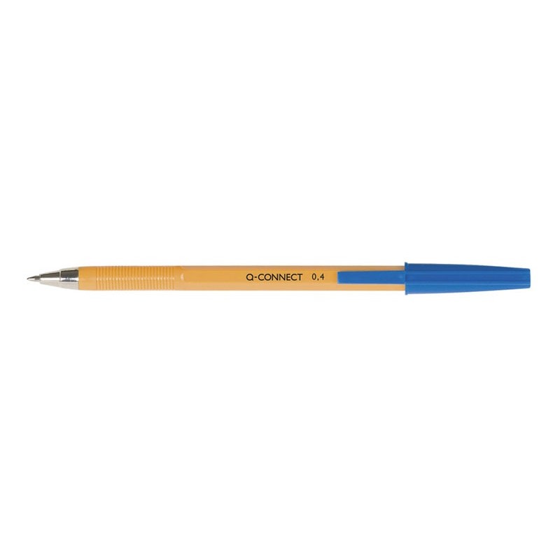Długopis Q-Connect Z Wymiennym Wkładem 0,4Mm (Linia), Niebieski Kf34047