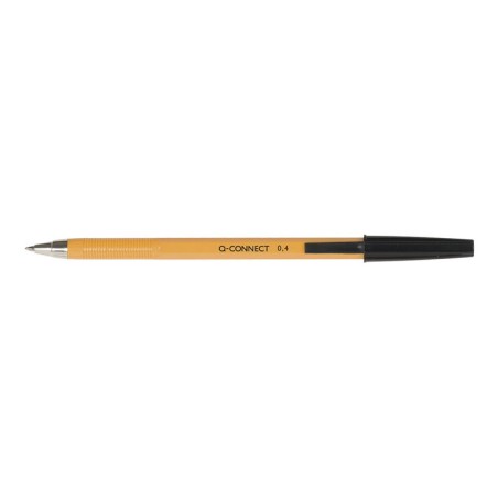 Długopis Q-Connect Z Wymiennym Wkładem 0,4Mm (Linia), Czarny Kf34046