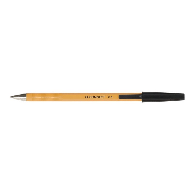 Długopis Q-Connect Z Wymiennym Wkładem 0,4Mm (Linia), Czarny Kf34046