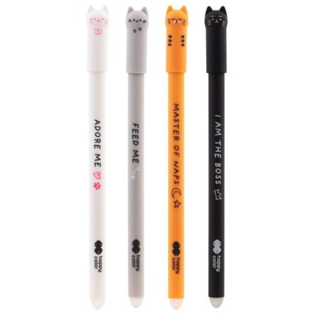Długopis Wymazywalny Happy Color Kitty, 0,5 Mm, Niebieski, 4120 01Ki_3