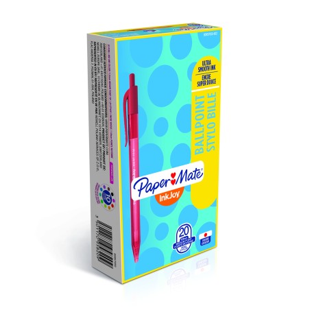 Długopis Automatyczny Inkjoy 100Rt M 1.0Mm Czerwony Paper Mate S0957050
