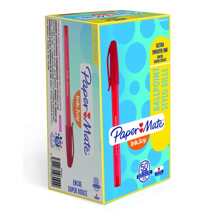 Długopis Ze Skuwką Inkjoy 100 Cap M Czerwony Paper Mate S0957140