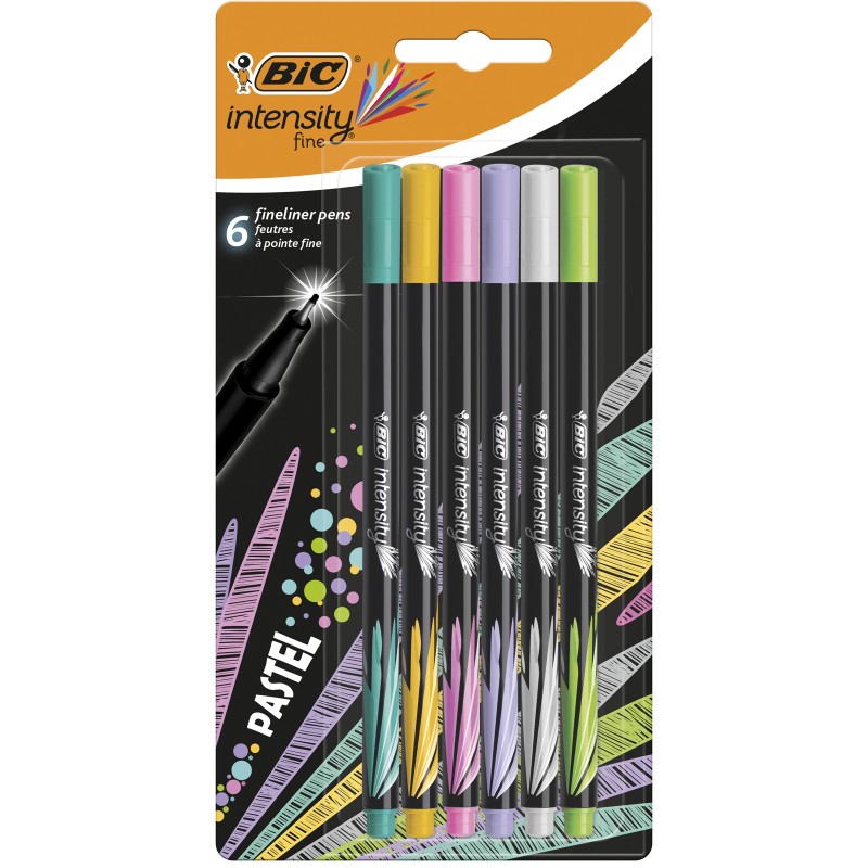 Cienkopis Bic Intensity Fine Mix Pastel Blister 6Szt, 950445