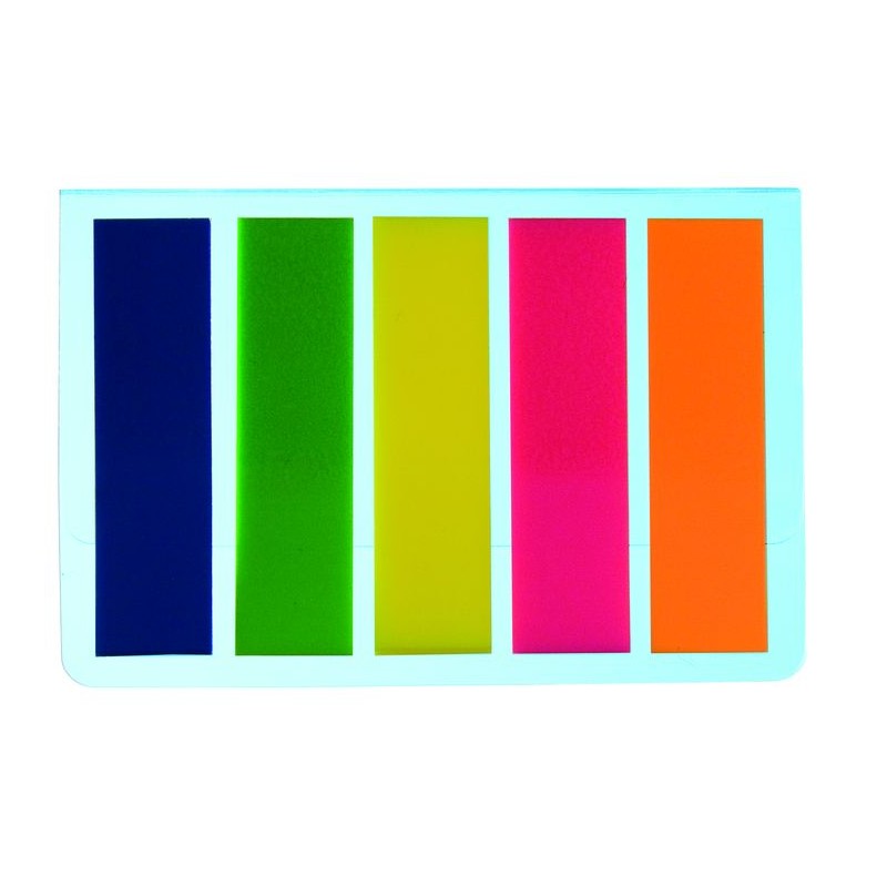 Zakładki Indeksujące Pet 45X12Mm/5X25Szt 009354 Leviatan