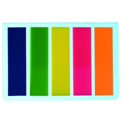 Zakładki Indeksujące Pet 45X12Mm/5X25Szt 009354 Leviatan