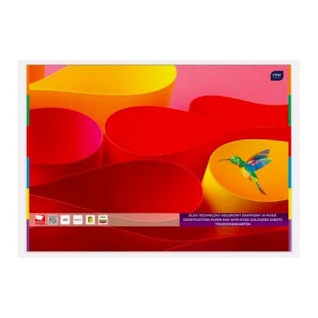 Blok Techniczny Kolorowy A3 20 Kartek  180G , Interdruk 5956
