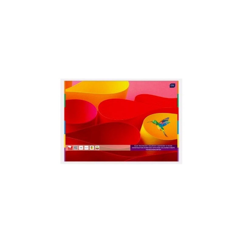 Blok Techniczny Kolorowy A3 20 Kartek  180G , Interdruk 5956