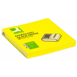 Bloczek Samoprzylepny Z-Notes 76X76 Mm 100K. Neon Żółty Harmonijkowy  Kf16575