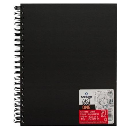 Szkicownik Canson Artbook One 21,6X27,9 100G 80K. Spirala 400110292