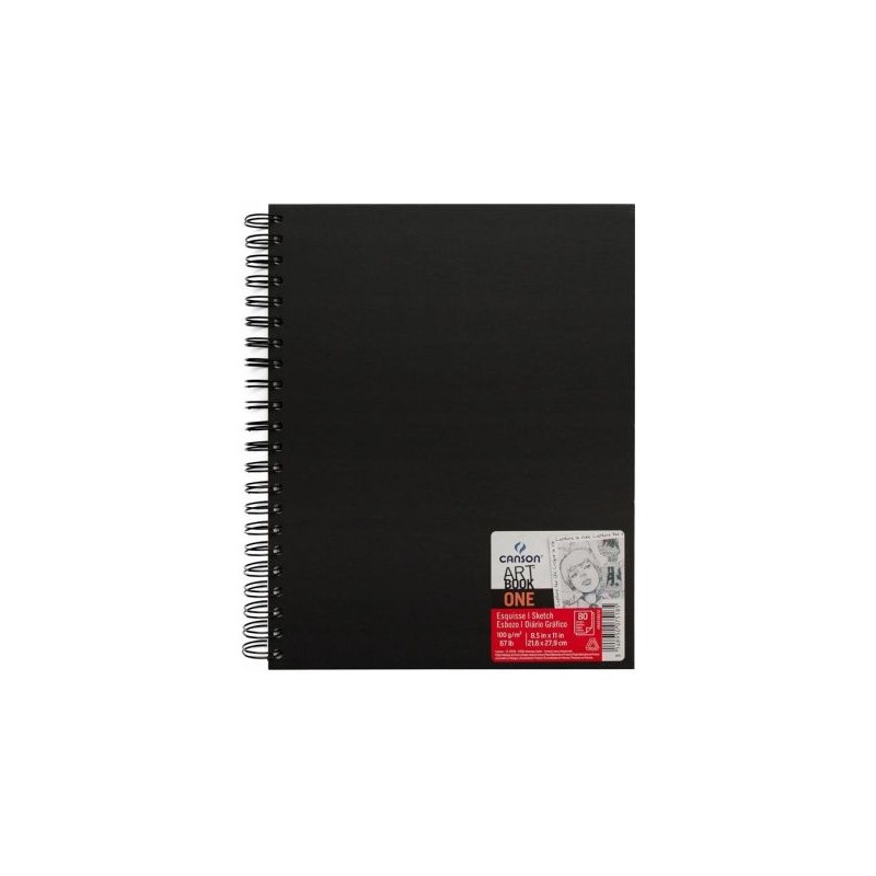 Szkicownik Canson Artbook One 21,6X27,9 100G 80K. Spirala 400110292