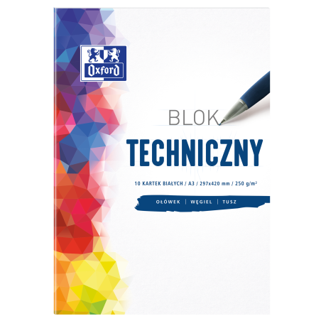 Blok Techniczny Oxford A3 10K 250G Biały 400093232