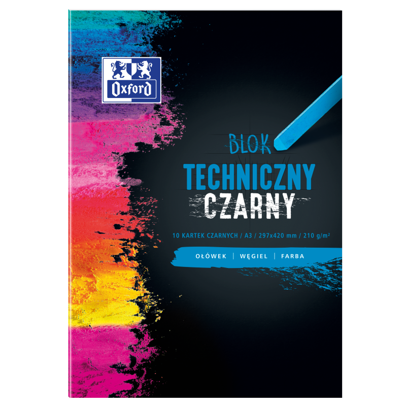 Blok Techniczny Oxford A3 10K 210G Czarny 400093235
