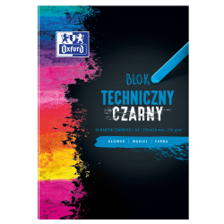 Blok Techniczny Oxford A3 10K 210G Czarny 400093235