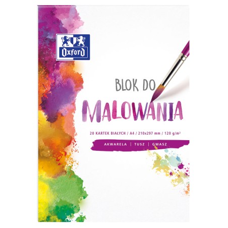 Blok Do Malowania Oxford A4 20K 120G Biały 400093194 .